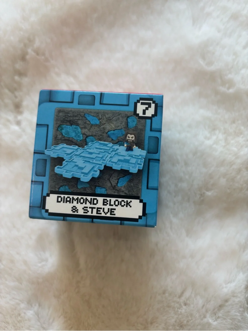 McDonald's Minecraft Movie Diamond Block Figure - Aqua Blue